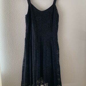 Free People Black Lace Dress